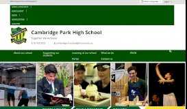 
							         Cambridge Park High School: Home								  
							    