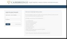 
							         Cambridge Partners Online - Portfolio Portal								  
							    