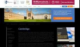 
							         Cambridge - The Medic Portal								  
							    