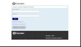 
							         Camden Account login - Camden Council								  
							    
