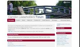 
							         Camden Leaseholders' Forum homepage								  
							    