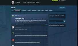 
							         camera shy :: Portal General Discussions - Steam Community								  
							    