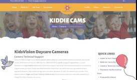 
							         Camera Technical Support - Kidvision Daycare Cameras								  
							    