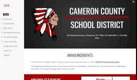 
							         Cameron County School District								  
							    