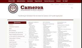 
							         Cameron Independent School District - Cameron ISD								  
							    