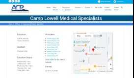 
							         Camp Lowell Medical Specialists – Arizona Community Physicians								  
							    