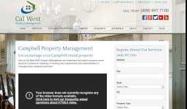 
							         Campbell Property Management - Cal West Property Management								  
							    