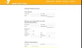 
							         Camper Referral Form - CampInTouch								  
							    