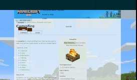 
							         Campfire | Minecraft Wiki | FANDOM powered by Wikia								  
							    