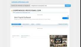 
							         camphouse.mossyoak.com at Website Informer. Visit ...								  
							    
