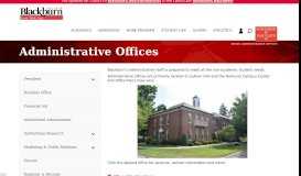 
							         Campus Administrative Offices | Blackburn College								  
							    
