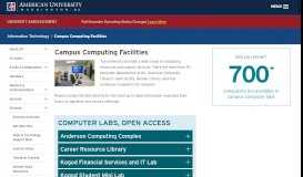 
							         Campus Computing Facilities | Office of ... - American University								  
							    