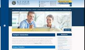 
							         Campus Connection | Keiser University								  
							    