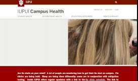 
							         Campus Health : IUPUI								  
							    
