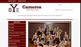 
							         Campus Home - Cameron Independent School District								  
							    