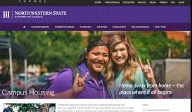 
							         Campus Housing – Northwestern State University								  
							    