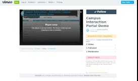 
							         Campus Interaction Portal Demo on Vimeo								  
							    