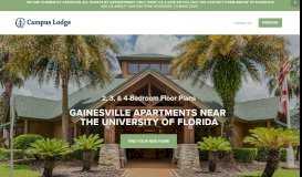 
							         Campus Lodge Gainesville - 2, 3 & 4 Bedroom Apartments near UFL								  
							    