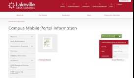
							         Campus Mobile Portal Information - Lakeville North High School								  
							    