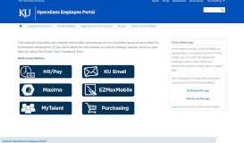 
							         Campus Operations Employee Portal: Homepage								  
							    