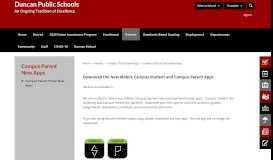 
							         Campus Parent Apps (Parent Portal New Apps) - Duncan Public Schools								  
							    