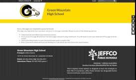 
							         Campus Parent Portal - Green Mountain High School								  
							    