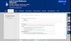 
							         Campus Portal / Campus Portal - Lake Crystal Wellcome Memorial								  
							    