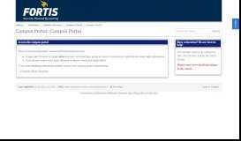 
							         Campus Portal - Campus Portal - LibGuides at Fortis College								  
							    