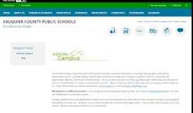
							         Campus Portal / Infinite Campus - Fauquier County Public Schools								  
							    