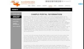 
							         Campus Portal Information - Elk Mound Area School District								  
							    