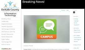 
							         Campus Portal – Information Technology - DeKalb County Schools								  
							    