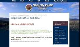 
							         Campus Portal & Mobile App Help Site - Miscellaneous - Cañon City ...								  
							    