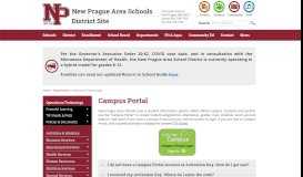 
							         Campus Portal | New Prague Area Schools								  
							    