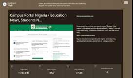
							         Campus Portal Nigeria • Education News, Students N.... Updates by ...								  
							    