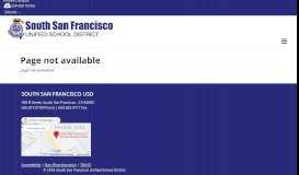 
							         Campus Portal - South San Francisco Unified School District								  
							    