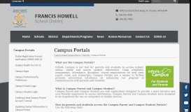 
							         Campus Portals - Francis Howell School District								  
							    