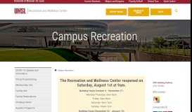 
							         Campus Recreation - University of Missouri-St. Louis								  
							    