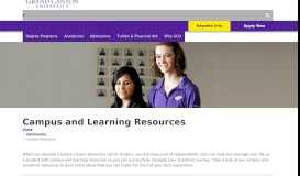 
							         Campus Resources | Learning Resources | Grand Canyon University								  
							    