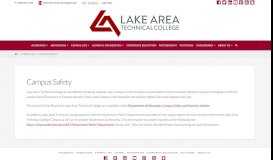 
							         Campus Safety - Lake Area Technical Institute								  
							    