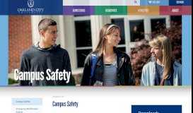 
							         Campus Safety | Oakland City University								  
							    