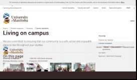 
							         Campus - Student Residences - Details from ... - University of Manitoba								  
							    