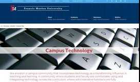 
							         Campus Technology | Francis Marion University								  
							    