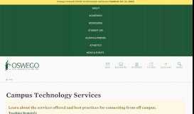 
							         Campus Technology Services | CTS - SUNY Oswego								  
							    