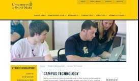 
							         Campus Technology | University of Saint Mary (Kansas)								  
							    