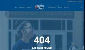 
							         Campus Tours | Angelina College								  
							    