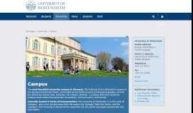 
							         Campus: University of Hohenheim								  
							    
