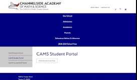 
							         CAMS Student Portal - Channelside Academy of Math and Science								  
							    
