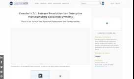 
							         Camstar's 5.1 Release Revolutionizes Enterprise Manufacturing ...								  
							    