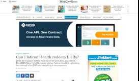 
							         Can Flatiron Health redeem EHRs? - MedCity News								  
							    