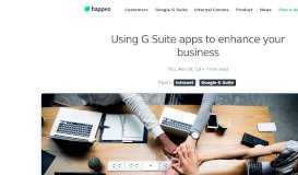 
							         Can Google's G Suite be customized to business needs? - Happeo								  
							    